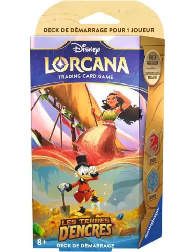 Disney Lorcana : Les Terres d'Encres - Deck de Démarrage Vaiana / Oncle Picsou