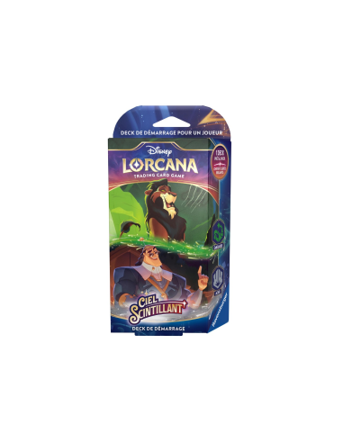 Disney Lorcana : Ciel Scintillant - Deck de Démarrage  Scar et Kronk