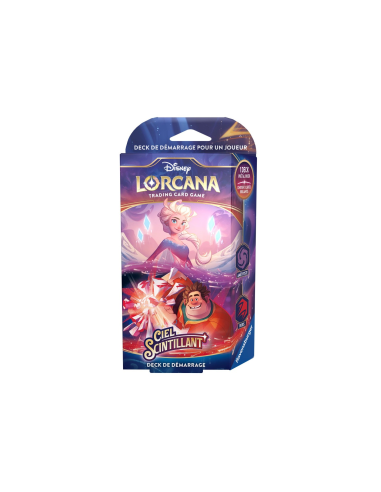 Disney Lorcana : Ciel Scintillant - Deck de Démarrage  Elsa et Ralph