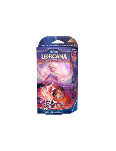 Disney Lorcana : Ciel Scintillant - Deck de Démarrage  Elsa et Ralph