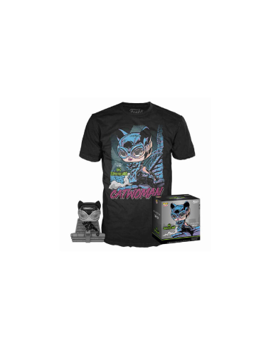 Funko - Figurine Pop & TeeShirt DC Catwoman Jim Lee