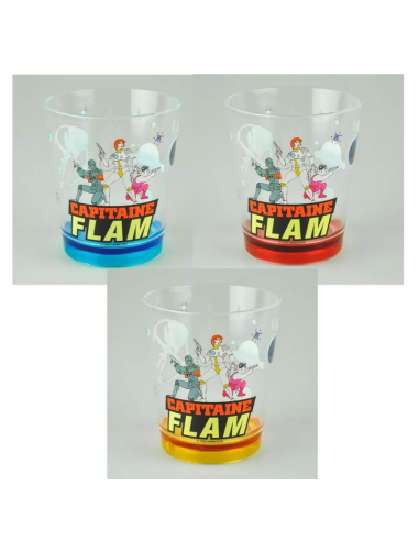 Capitaine Flam - Verre Plastique  - Couleur Aléatoire