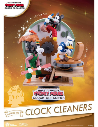 Disney - Statuette - Mickey & Cie Laveurs D'horloge