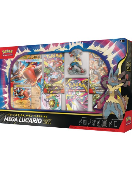 Coffret Pokémon collection figurine Méga Lucario Ex